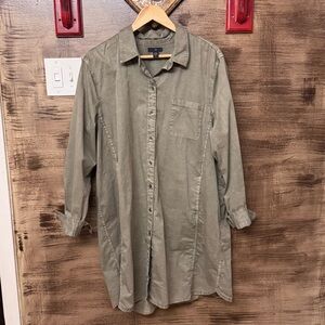 Gap poplin shirt dress